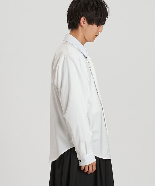 NO ID.(ノーアイディ)の「ms6300-ネクタイ付SH シャツ(857006-350S)(シャツ/ブラウス・メンズ・ホワイト/グレー/サックスブルー・ONE SIZE)」の15枚目の写真