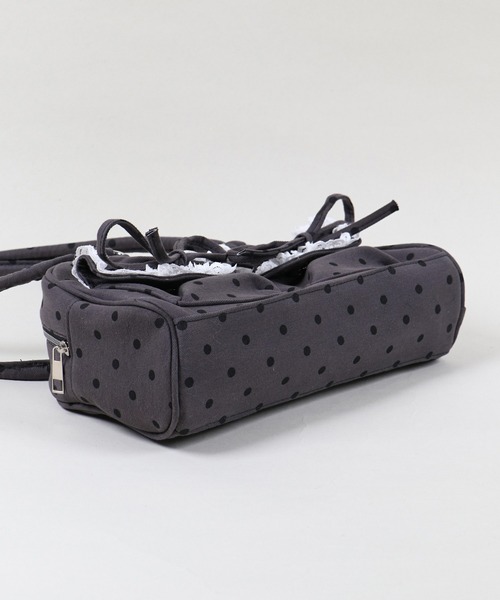 SPINNS（スピンズ）の「コットンハンドバッグ/リボンポケット（ハンドバッグ・レディース・グレー系その他・ONESIZE）」の10枚目の写真