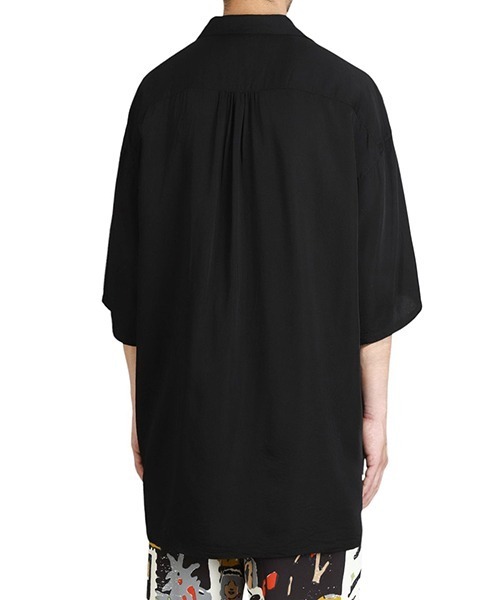PORTER CLASSIC（ポータークラシック）の「Porter Classic / ポータークラシック：KATSU SHIRT 25SS：PC-016-3367[COR]（シャツ/ブラウス・メンズ・ホワイト/ブラック・2/3）」の11枚目の写真