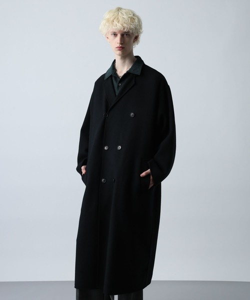 セール】プレミアムウールダブルリバーコート(HARE)（チェスターコート