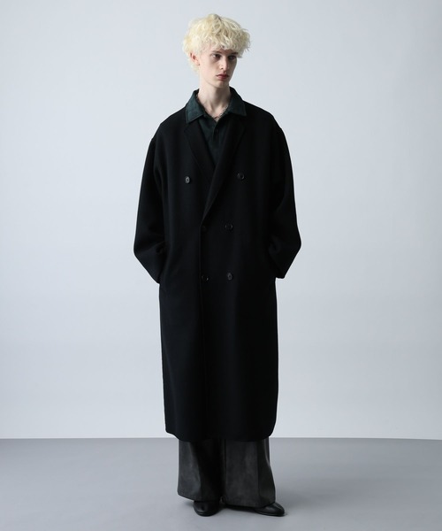 セール】プレミアムウールダブルリバーコート(HARE)（チェスターコート