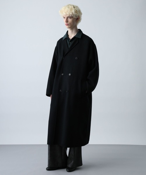 セール】プレミアムウールダブルリバーコート(HARE)（チェスターコート