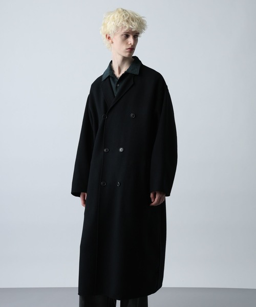 セール】プレミアムウールダブルリバーコート(HARE)（チェスターコート
