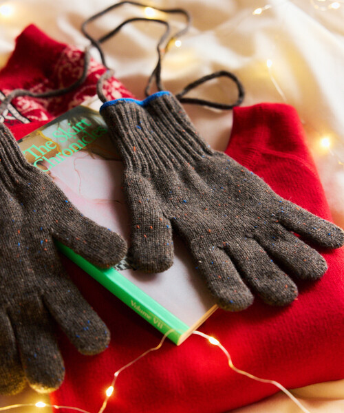 FREAK'S STORE(フリークスストア)の「WOOL EASY SLIT GLOVE ウール イージーグローブ スマホ対応スリット付き(手袋・メンズ・グレー/ナチュラル/ブラック・ONE SIZE)」の6枚目の写真
