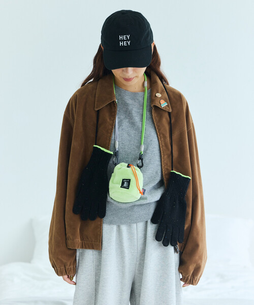 FREAK'S STORE(フリークスストア)の「WOOL EASY SLIT GLOVE ウール イージーグローブ スマホ対応スリット付き(手袋・メンズ・グレー/ナチュラル/ブラック・ONE SIZE)」の14枚目の写真