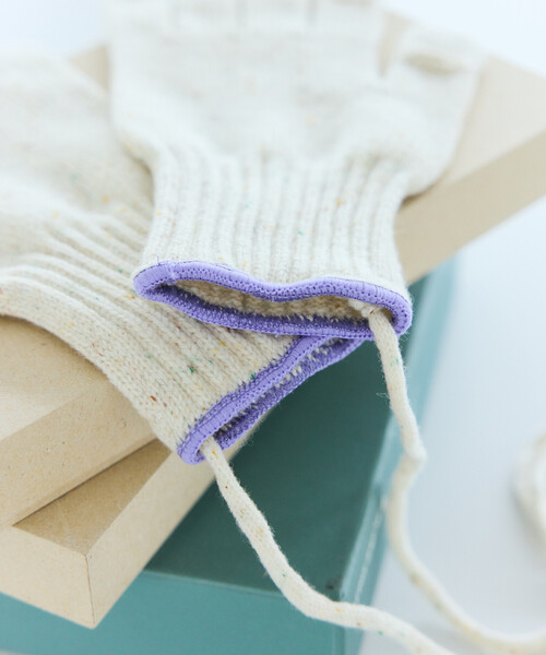 FREAK'S STORE（フリークスストア）の「WOOL EASY SLIT GLOVE ウール イージーグローブ スマホ対応スリット付き（手袋・メンズ・グレー/ナチュラル/ブラック・ONE SIZE）」の6枚目の写真