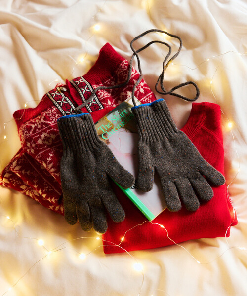 FREAK'S STORE（フリークスストア）の「WOOL EASY SLIT GLOVE ウール イージーグローブ スマホ対応スリット付き（手袋・メンズ・グレー/ナチュラル/ブラック・ONE SIZE）」の21枚目の写真