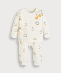 moimoln（モイモルン）の「【ルームウェア】ジオキャット丸ネコ襟長袖トップス＆パンツ（ルームウェア/パジャマ・キッズ）」