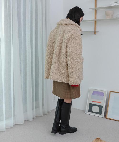 URBAN RESEARCH（アーバンリサーチ）の「ウールブレンドチェックスカート（スカート・レディース・キャメル/グレー系その他・36/38）」の17枚目の写真