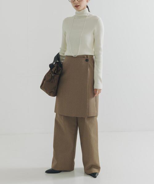 URBAN RESEARCH（アーバンリサーチ）の「ウールブレンドチェックスカート（スカート・レディース・キャメル/グレー系その他・36/38）」の12枚目の写真