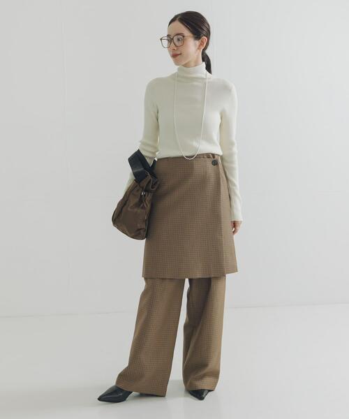 URBAN RESEARCH（アーバンリサーチ）の「ウールブレンドチェックスカート（スカート・レディース・キャメル/グレー系その他・36/38）」の11枚目の写真