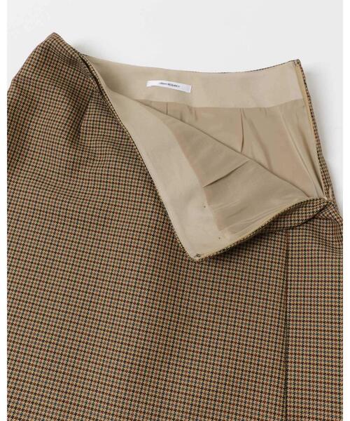 URBAN RESEARCH（アーバンリサーチ）の「ウールブレンドチェックスカート（スカート・レディース・キャメル/グレー系その他・36/38）」の7枚目の写真