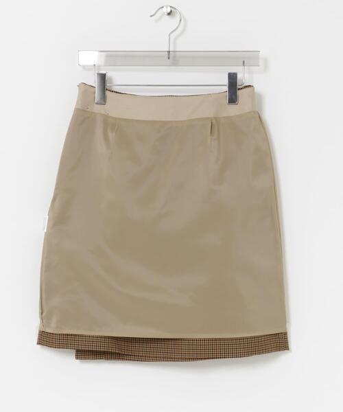 URBAN RESEARCH（アーバンリサーチ）の「ウールブレンドチェックスカート（スカート・レディース・キャメル/グレー系その他・36/38）」の5枚目の写真