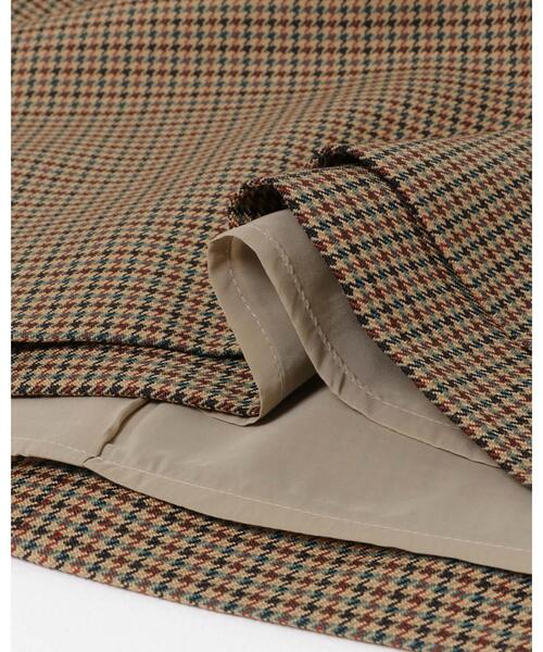 URBAN RESEARCH（アーバンリサーチ）の「ウールブレンドチェックスカート（スカート・レディース・キャメル/グレー系その他・36/38）」の4枚目の写真