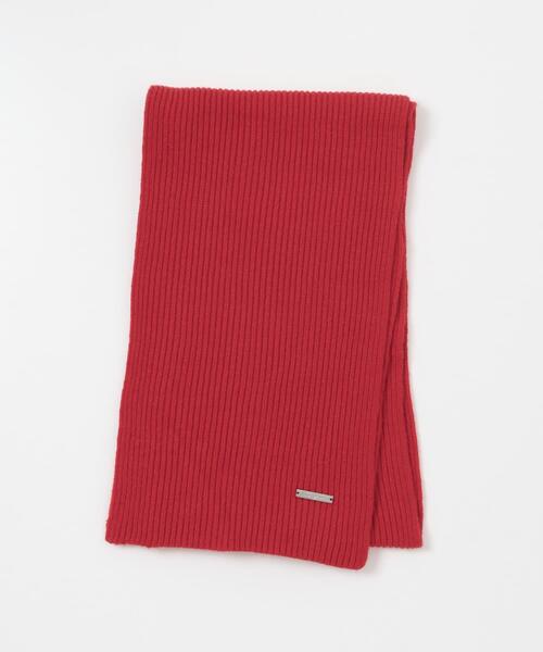 SENSE OF PLACE by URBAN RESEARCH（センスオブプレイスバイアーバンリサーチ）の「モチモチニットストール（マフラー・レディース・チャコールグレー/グレー/レッド・ONE）」の15枚目の写真