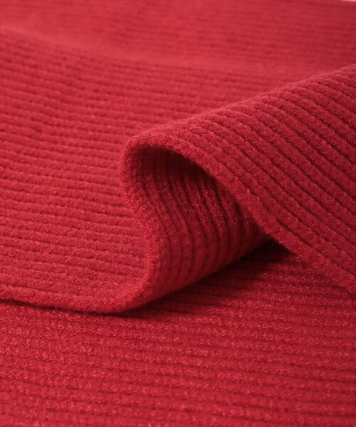 SENSE OF PLACE by URBAN RESEARCH（センスオブプレイスバイアーバンリサーチ）の「モチモチニットストール（マフラー・レディース・チャコールグレー/グレー/レッド・ONE）」の17枚目の写真