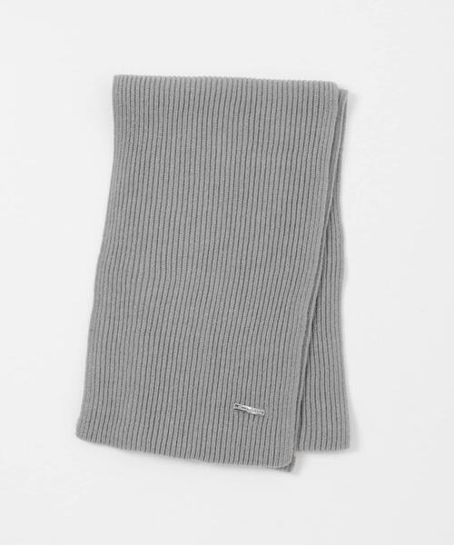 SENSE OF PLACE by URBAN RESEARCH（センスオブプレイスバイアーバンリサーチ）の「モチモチニットストール（マフラー・レディース・チャコールグレー/グレー/レッド・ONE）」の13枚目の写真