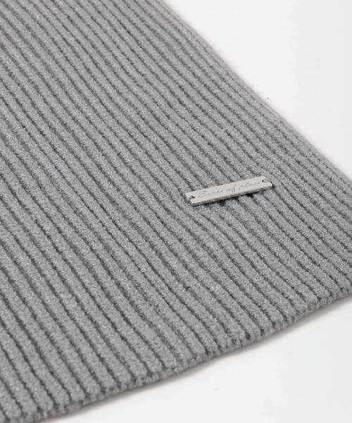 SENSE OF PLACE by URBAN RESEARCH（センスオブプレイスバイアーバンリサーチ）の「モチモチニットストール（マフラー・レディース・チャコールグレー/グレー/レッド・ONE）」の7枚目の写真