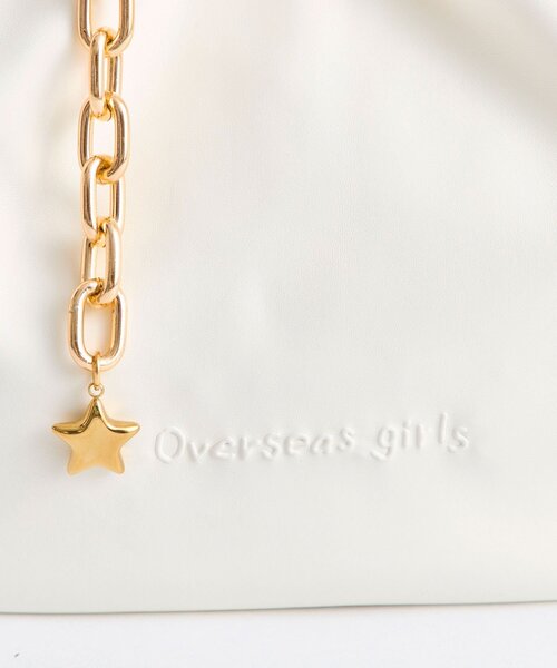 OLIVE des OLIVE（オリーブデオリーブ）の「【ふたばコラボ企画】チェーンホーボーバッグ（ショルダーバッグ・レディース・ダークブラウン/アイボリー/サックスブルー・FREE）」の8枚目の写真