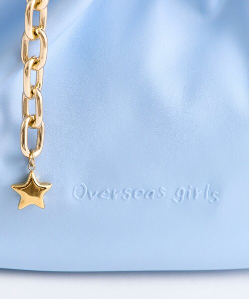 OLIVE des OLIVE（オリーブデオリーブ）の「【ふたばコラボ企画】チェーンホーボーバッグ（ショルダーバッグ・レディース・ダークブラウン/アイボリー/サックスブルー・FREE）」の11枚目の写真