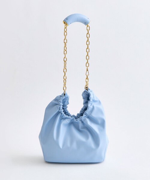 OLIVE des OLIVE（オリーブデオリーブ）の「【ふたばコラボ企画】チェーンホーボーバッグ（ショルダーバッグ・レディース・ダークブラウン/アイボリー/サックスブルー・FREE）」の15枚目の写真