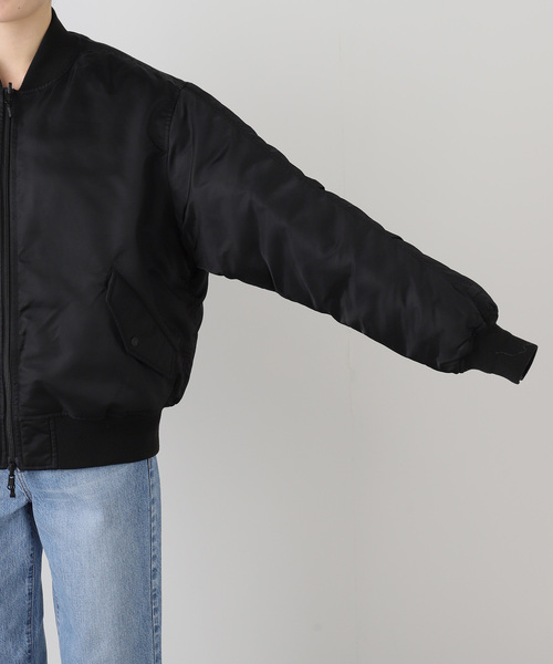 DAIWA PIER39（ダイワピア39）の「DAIWA PIER 39 TECH REVERSIBLE MA-1 INNER BW-43025W：ダウンジャケット（ダウンジャケット/コート・レディース・ブラック・MEDIUM）」の9枚目の写真