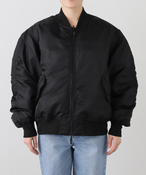 DAIWA PIER39（ダイワピア39）の「DAIWA PIER 39 TECH REVERSIBLE MA-1 INNER BW-43025W：ダウンジャケット（ダウンジャケット/コート・レディース・ブラック・MEDIUM）」の19枚目の写真