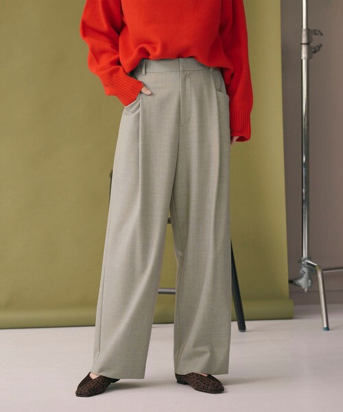 BEAUTY&YOUTH UNITED ARROWS（ビューティーアンドユースユナイテッドアローズ）の「ウールブレンド ツイルバックゴムパンツ ウォッシャブル（その他パンツ・レディース・モカ/ベージュ/ダークグレー/ピンク・M/XS/S）」の3枚目の写真