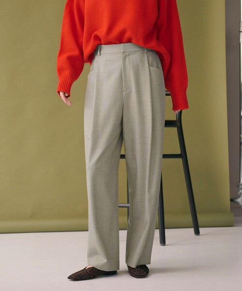 BEAUTY&YOUTH UNITED ARROWS(ビューティーアンドユースユナイテッドアローズ)の「ウールブレンド ツイルバックゴムパンツ ウォッシャブル(その他パンツ・レディース・モカ/ベージュ/ダークグレー/ピンク・M/XS/S)」の13枚目の写真