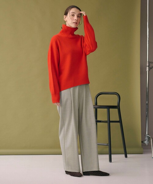 BEAUTY&YOUTH UNITED ARROWS(ビューティーアンドユースユナイテッドアローズ)の「ウールブレンド ツイルバックゴムパンツ ウォッシャブル(その他パンツ・レディース・モカ/ベージュ/ダークグレー/ピンク・M/XS/S)」の16枚目の写真