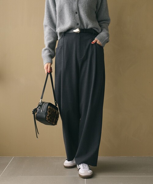 BEAUTY&YOUTH UNITED ARROWS(ビューティーアンドユースユナイテッドアローズ)の「ウールブレンド ツイルバックゴムパンツ ウォッシャブル(その他パンツ・レディース・モカ/ベージュ/ダークグレー/ピンク・M/XS/S)」の20枚目の写真