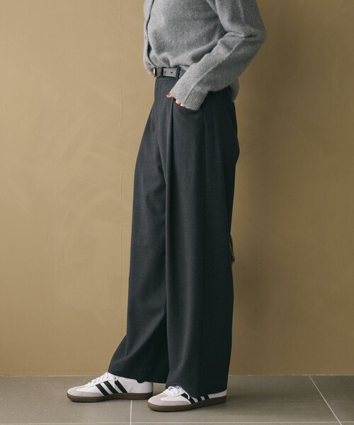 BEAUTY&YOUTH UNITED ARROWS(ビューティーアンドユースユナイテッドアローズ)の「ウールブレンド ツイルバックゴムパンツ ウォッシャブル(その他パンツ・レディース・モカ/ベージュ/ダークグレー/ピンク・M/XS/S)」の21枚目の写真