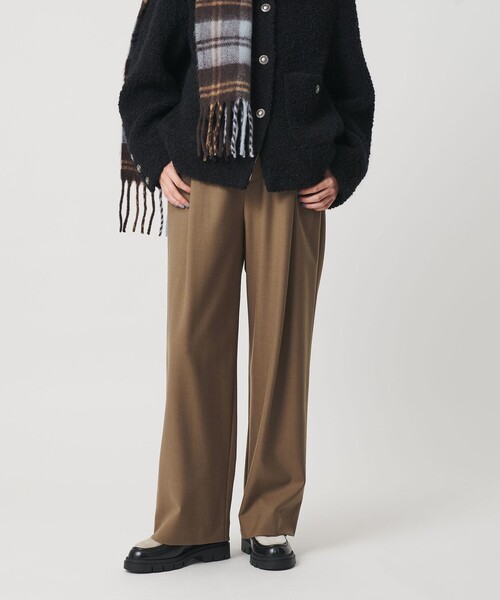 セール】ウールブレンド ツイルバックゴムパンツ ウォッシャブル