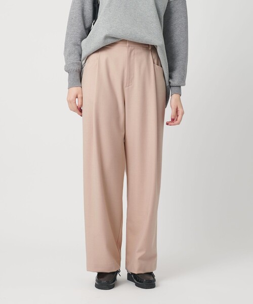 BEAUTY&YOUTH UNITED ARROWS（ビューティーアンドユースユナイテッドアローズ）の「ウールブレンド ツイルバックゴムパンツ ウォッシャブル（その他パンツ・レディース・モカ/ベージュ/ダークグレー/ピンク・M/XS/S）」の6枚目の写真
