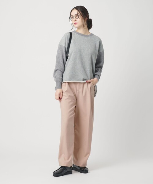 BEAUTY&YOUTH UNITED ARROWS（ビューティーアンドユースユナイテッドアローズ）の「ウールブレンド ツイルバックゴムパンツ ウォッシャブル（その他パンツ・レディース・モカ/ベージュ/ダークグレー/ピンク・M/XS/S）」の7枚目の写真