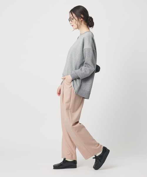 BEAUTY&YOUTH UNITED ARROWS（ビューティーアンドユースユナイテッドアローズ）の「ウールブレンド ツイルバックゴムパンツ ウォッシャブル（その他パンツ・レディース・モカ/ベージュ/ダークグレー/ピンク・M/XS/S）」の8枚目の写真