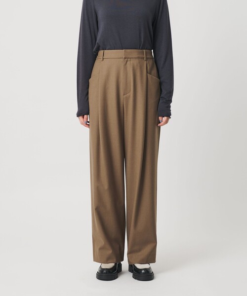 BEAUTY&YOUTH UNITED ARROWS（ビューティーアンドユースユナイテッドアローズ）の「ウールブレンド ツイルバックゴムパンツ ウォッシャブル（その他パンツ・レディース・モカ/ベージュ/ダークグレー/ピンク・M/XS/S）」の9枚目の写真