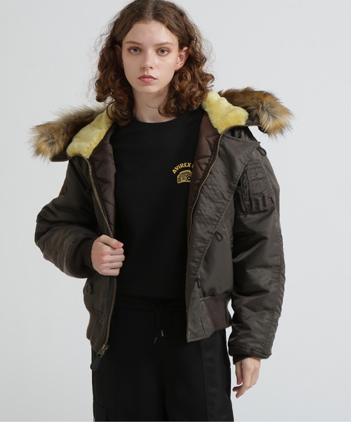 MOUSSY N2B 黒　ファージャケット　ミニタリージャケット moussy（ファー ・ ミリタリージャケット）のフリマアイテム一覧