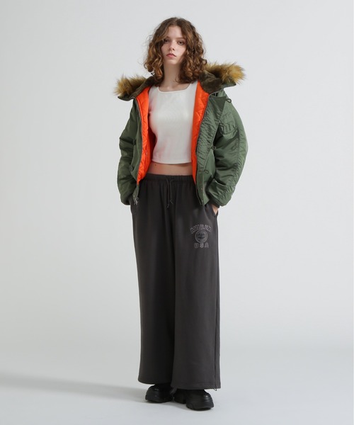 MOUSSY（マウジー）の「《AVIREX×MOUSSY》N-2B（ナイロンジャケット・レディース・ブラウン/セージグリーン・F）」の7枚目の写真