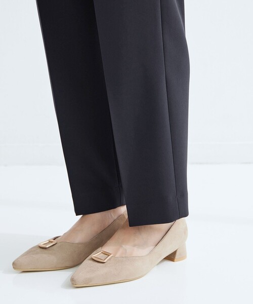 green label relaxing（グリーンレーベルリラクシング）の「［size SHORT/TALLあり］パウドレ テーパード パンツ ウォッシャブル ストレッチ（スラックス・レディース・ネイビー/ブラック・TALL/46/44/42/40/38/36/34/SHORT）」の12枚目の写真