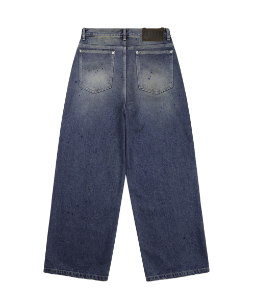 AAKAM（アーカム）の「Paint Washed Denim Pants (Blue)（デニムパンツ・レディース・その他・1/2）」の3枚目の写真
