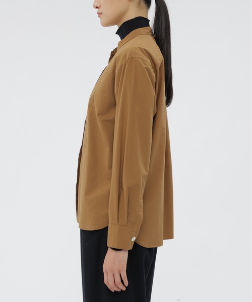 MARGARET HOWELL（マーガレットハウエル）の「COTTON WOOL POPLIN（シャツ/ブラウス・レディース・オフホワイト/マスタード・1/2）」の3枚目の写真