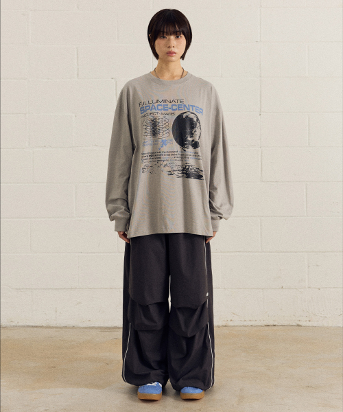 F.ILLUMINATE(フィルミネイト)の「ナイロンツーピンタックパイピングパンツ-ブルー(スウェットパンツ・レディース・その他・LARGE/MEDIUM/SMALL)」の7枚目の写真