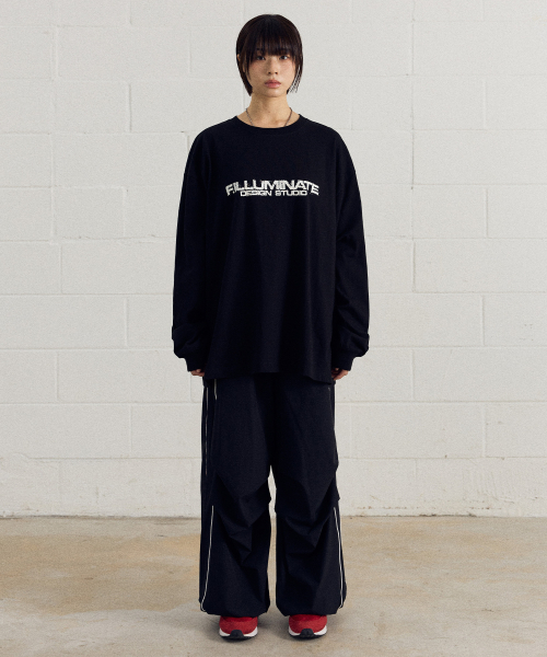 F.ILLUMINATE(フィルミネイト)の「ナイロンツーピンタックパイピングパンツ-ブルー(スウェットパンツ・レディース・その他・LARGE/MEDIUM/SMALL)」の8枚目の写真