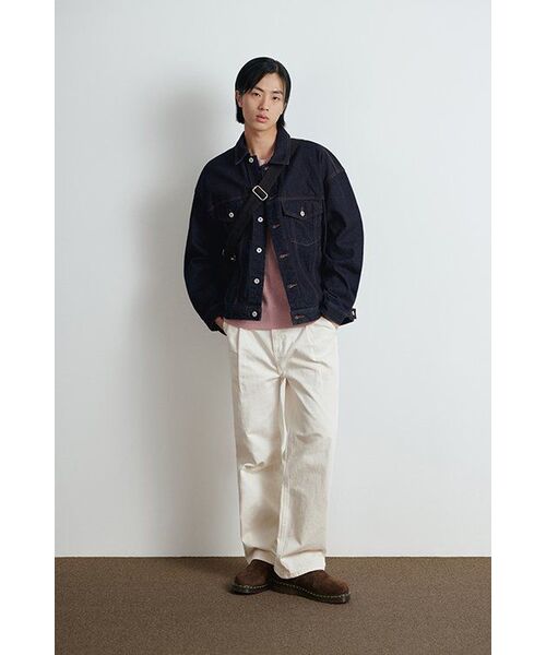 MUSINSA STANDARD(ムシンサスタンダード)の「オーバーサイズデニムトラッカージャケット【ディープインディゴ】(デニムジャケット・メンズ・その他・MEDIUM/LARGE/X-LARGE/XX-LARGE/XXX-LARGE)」の16枚目の写真