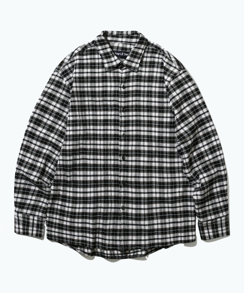 TRIP LE SENS(トリップ ル センス)の「ウォッシュドリンクルチェックシャツ_グリーン(シャツ/ブラウス・レディース・その他・MEDIUM/LARGE)」の5枚目の写真