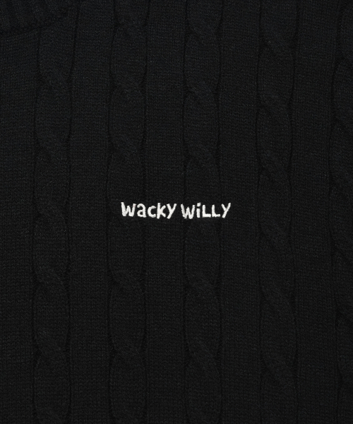 Wacky WiLLy(ワッキーウィリー)の「ベーシックケーブル編みプルオーバー ブラック(ニット/セーター・レディース・その他・X-LARGE/SMALL/MEDIUM/LARGE)」の5枚目の写真