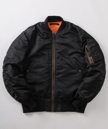 HOUSTON（ヒューストン）の「【86】【HOUSTON/ヒューストン】ヘビーナイロンツイル MA-1 フライトジャケット/ジップブルゾン/ミリタリー/アメカジ（MA-1）」