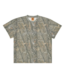 ERSCO（イーアルエスコ）の「キュービックロゴTシャツ_リアルツリー（Tシャツ/カットソー）」