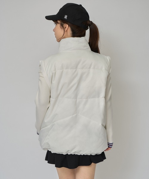 REDYAZEL（レディアゼル）の「［FILA×REDYAZEL］2WAYフェイクダウンジャケット（ダウンジャケット/コート・レディース・ホワイト/ブラック・FREE）」の10枚目の写真